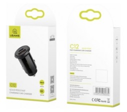 Slika 2 izdelka: Usams AVTOPOLNILEC 12/24V UNIVERZALNI CC086 C12 izhodna moč 4A 30W Quick Charge 4.0