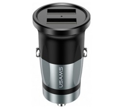 Slika 2 izdelka: Usams AVTOPOLNILEC 12/24V UNIVERZALNI črn z dvojnim USB izhodom CC048 izhodna moč 3,4A