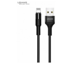 Slika 2 izdelka: USAMS podatkovni kabel SJ220 Lightning 2A dožina 1,2 m - pleten najlon črn