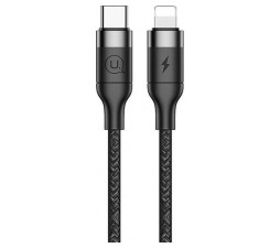 Slika izdelka: USAMS podatkovni kabel SJ350 U31 Lightning na Type C 2A dožina 1,2 m Fast charge - črn pleten