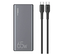 Slika izdelka: Usams zunanja baterija powerbank 30.000 mAh US-CD165 Quick Charge / PD 65W z LCD-jem / 3x izhod - črn