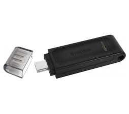 Slika izdelka: USB C DISK Kingston 64GB DT70, 3.2 Gen1, plastičen, s pokrovčkom