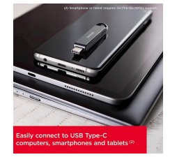 Slika 2 izdelka: USB C DISK SANDISK 128GB ULTRA, 3.1 Gen1, črn