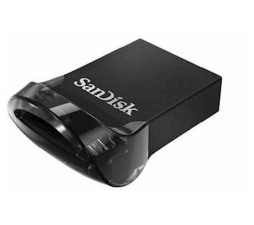 Slika izdelka: USB DISK SANDISK 16GB ULTRA FIT, 3.1/3.0, črn, micro format