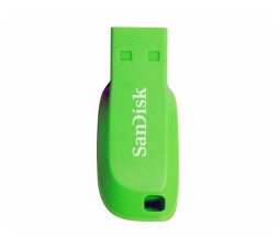 Slika izdelka: USB DISK SANDISK 32GB CRUZER BLADE ZELENA, 2.0, zelen, brez pokrovčka