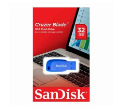 Slika 2 izdelka: USB DISK SANDISK 32GB CRUZER BLADE MODRA, 2.0, moder, brez pokrovčka