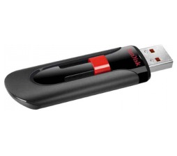Slika izdelka: USB DISK SANDISK 32GB CRUZER GLIDE, 2.0, črno-rdeč, drsni priključek