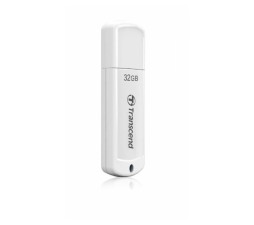 Slika izdelka: USB DISK TRANSCEND 32GB JF 370, 2.0, bel, s pokrovčkom