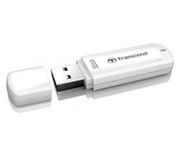Slika 2 izdelka: USB DISK TRANSCEND 32GB JF 370, 2.0, bel, s pokrovčkom