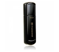 Slika izdelka: USB DISK TRANSCEND 64GB JF 350, 2.0, črn, s pokrovčkom