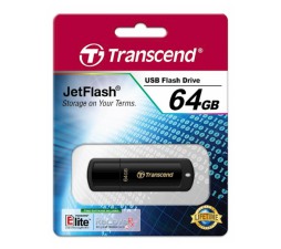 Slika 2 izdelka: USB DISK TRANSCEND 64GB JF 350, 2.0, črn, s pokrovčkom