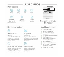 Slika 2 izdelka: Večfunkcijska laserska naprava HP LaserJet Enterprise MFP M528dn