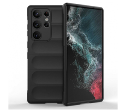 Slika 2 izdelka: Wave silikonski ovitek za Samsung Galaxy S23 Ultra 5G - črn