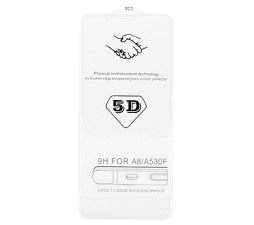 Slika izdelka: ZAŠČITNO STEKLO FULL GLUE 5D Samsung Galaxy A8 2018 A530 FULL screen - prozoren